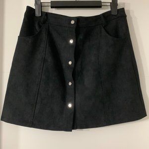 Black Suede NWOT Skirt